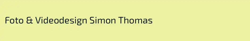 Foto & Videodesign Simon Thomas